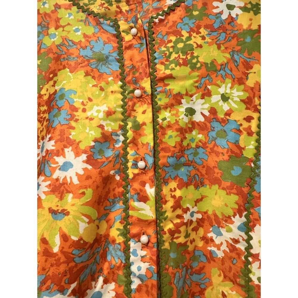 Vintage Bete Collection Honolulu Women's Muumuu Dress Floral Groovy Hippie M - Picture 6 of 16